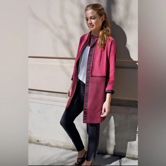 LULULEMON Cocoon Car Coat Berry size XS - Picture 2 of 11